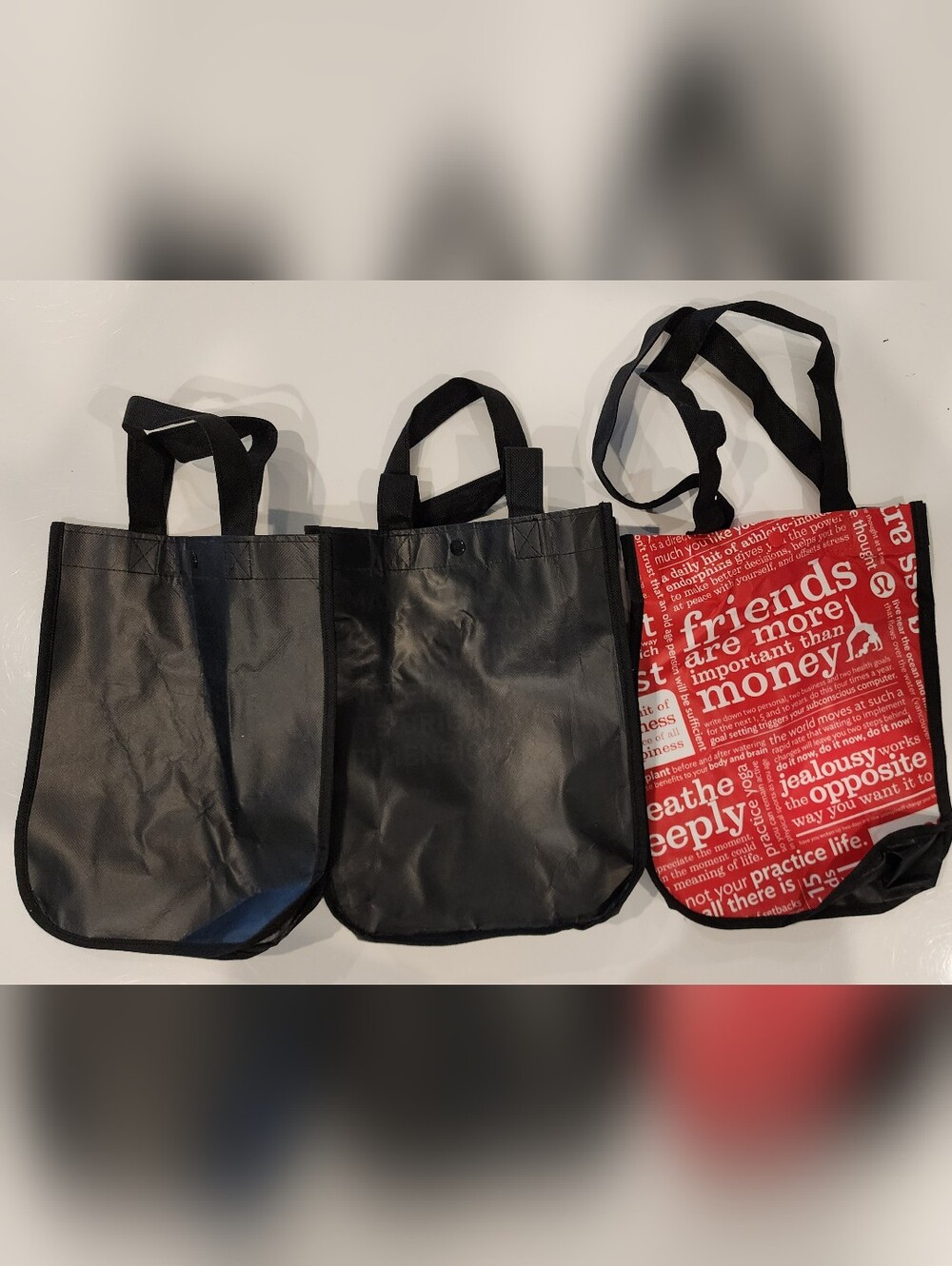 Lot Of 3 Small Lululemon Reusable Shopping Tote Bags